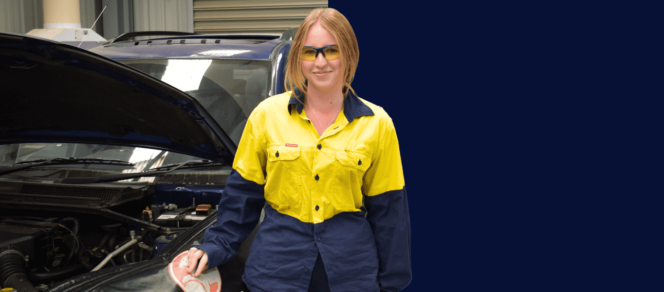 Student Spotlight: Lucia’s Journey from Farm to Workshop with MTA’s Certificate II in Automotive Servicing Technology image